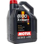 MOTUL 8100 X-CLEAN+ 5W-30 Lubrificante per Motore. 
 Motori a benzina e diesel - Euro 4, 5 e 6 - 100% sintetico. 
 100% sintetico 
 Contenitore da 5 litri.