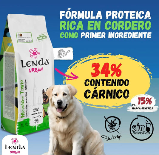 Lenda Urban Meadow - Cibo Naturale per Cani a Base di Agnello
