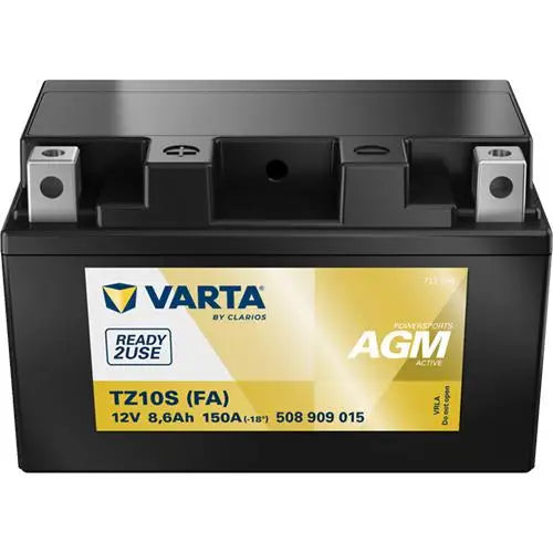 VARTA YTZ10S 12V 9AH 150A +I 
 Powersports AGM Active 508 909 015 
 Misure: 
 Lunghezza 150 mm 
 Larghezza 87 mm 
 Altezza 93 mm
