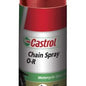 Castrol Chain Spray O-R è un lubrificante bianco, completamente sintetico, per catene di motociclette con sistema X o O-Ring. Protegge dalla corrosione e dagli effetti ambientali aggressivi. 
 Contenitore da 400 ml