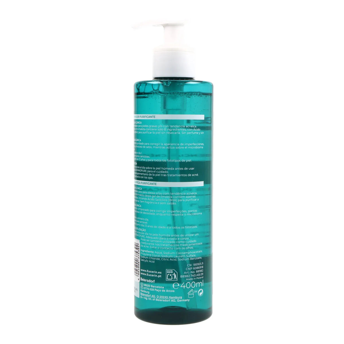 Eucerin Dermopure Gel detergente purificante 400 ml