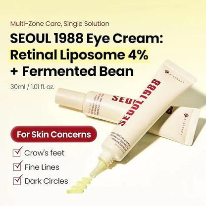 K-Secret SEOUL 1988 Contorno occhi Retinal Liposome 4% + Fermentato di Soia 30 ml Anti-età