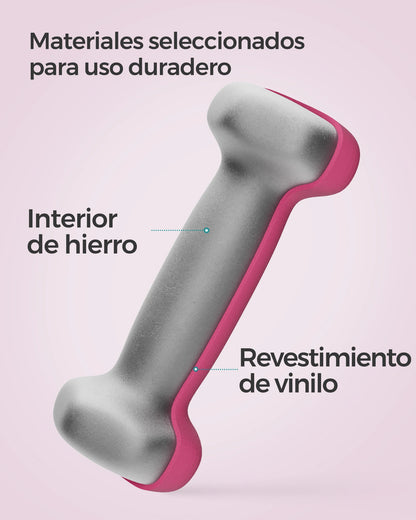 SONGMICS Set di 2 Manubri, 2 x 0,5 kg Manubri Esagonali con Rivestimento in Neoprene per Allenamento di Forza e Fitness a Casa
