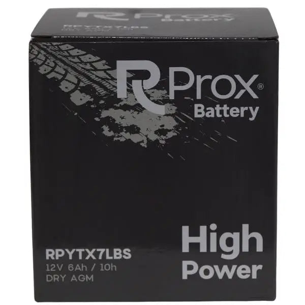 Batteria per Moto YTX7L-BS AGM Alta Potenza 12V 6Ah 100Amp. Massima Potenza di Avviamento. Batteria RC Prox Prodotta in Europa.