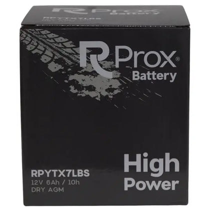 Batteria per Moto YTX7L-BS AGM Alta Potenza 12V 6Ah 100Amp. Massima Potenza di Avviamento. Batteria RC Prox Prodotta in Europa.