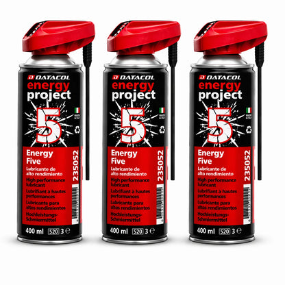 Datacol Lubrificante Spray Multiuso 5-in-1, ad Alte Prestazioni e Lunga Durata, Sciogli-grippa Universale, Rimuove la Ruggine e Protegge dalla Corrosione, 400 ml