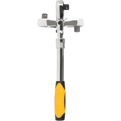Chiave a carrucola articolata reversibile con 3 posizioni 175/200/225 mm per automazione - FORCH testa articolata blocco in 10 posizioni dentatura fine - chiave telescopica con punto di blocco
