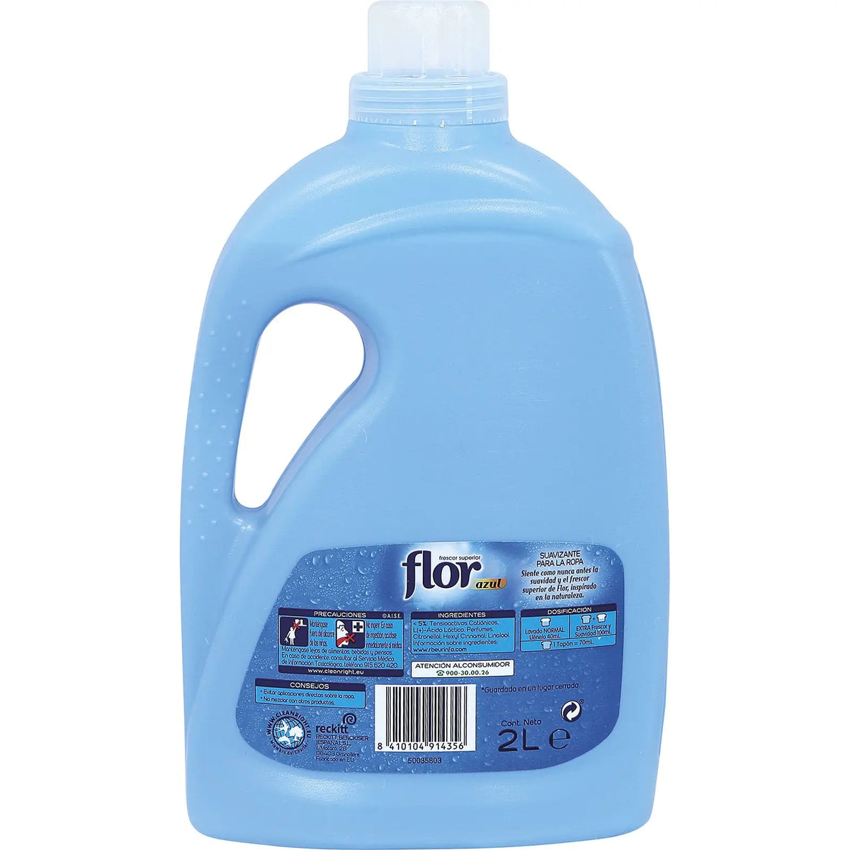 Flor - Ammorbidente 2L Blue Aroma - 50 lavaggi Savings Pack X2 totale 100 LAVAGGI【ROUA】