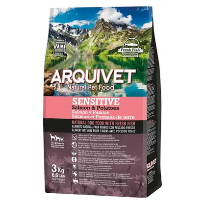 Arquivet Sensitive Cibo per Cani Adulti Salmone e Patate (Cani, Cibo, Cibo) - 12 KG