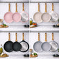 Set di Padelle Antiaderenti in Granito MR Kitchen 3 Pezzi 20-24-28 cm |   Induzione |   Manico Morbido al Tatto |   Senza PFOA