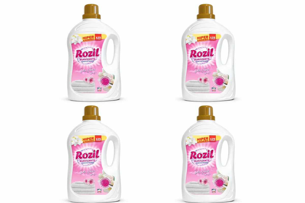 Rozil Ammorbidente Rosa 125 Dosi + Confezione da 2 Sacchetti per Lavatrice - KARAWAN