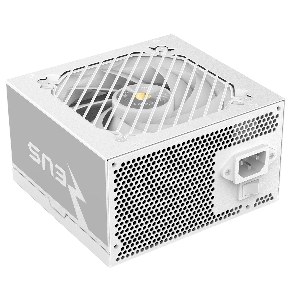 Mars Gaming MPZE750SI, alimentatore ATX 750W, 10 anni di garanzia, argento 80 Plus, efficienza +87%, tecnologia AI2-RPM, DC-DC e SMD, PFC-Active, condensatori giapponesi Toshin Kyogo 105o, sorgente PC bianca