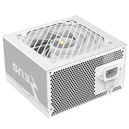 Mars Gaming MPZE750SI, alimentatore ATX 750W, 10 anni di garanzia, argento 80 Plus, efficienza +87%, tecnologia AI2-RPM, DC-DC e SMD, PFC-Active, condensatori giapponesi Toshin Kyogo 105o, sorgente PC bianca