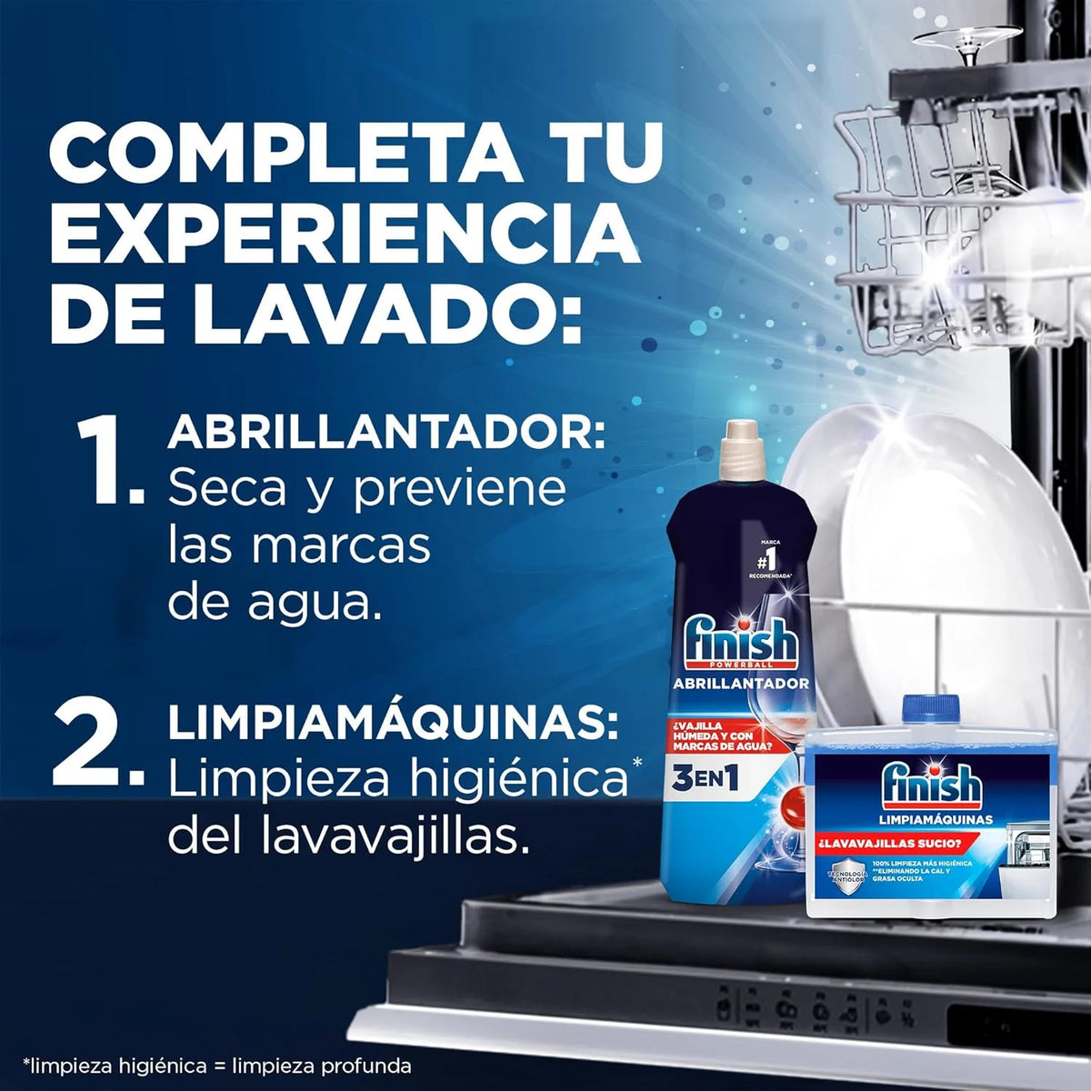 Finish Powerball Additivo per Lavastoviglie, stoviglie asciutte, lucide e senza aloni - 3 unità x 800 ml