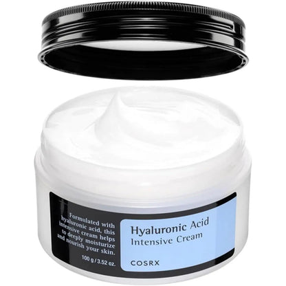 COSRX Crema Intensiva all'Acido Ialuronico 100 ml | Crema viso intensiva con acido ialuronico, idratazione profonda e comfort per la pelle secca e disidratata