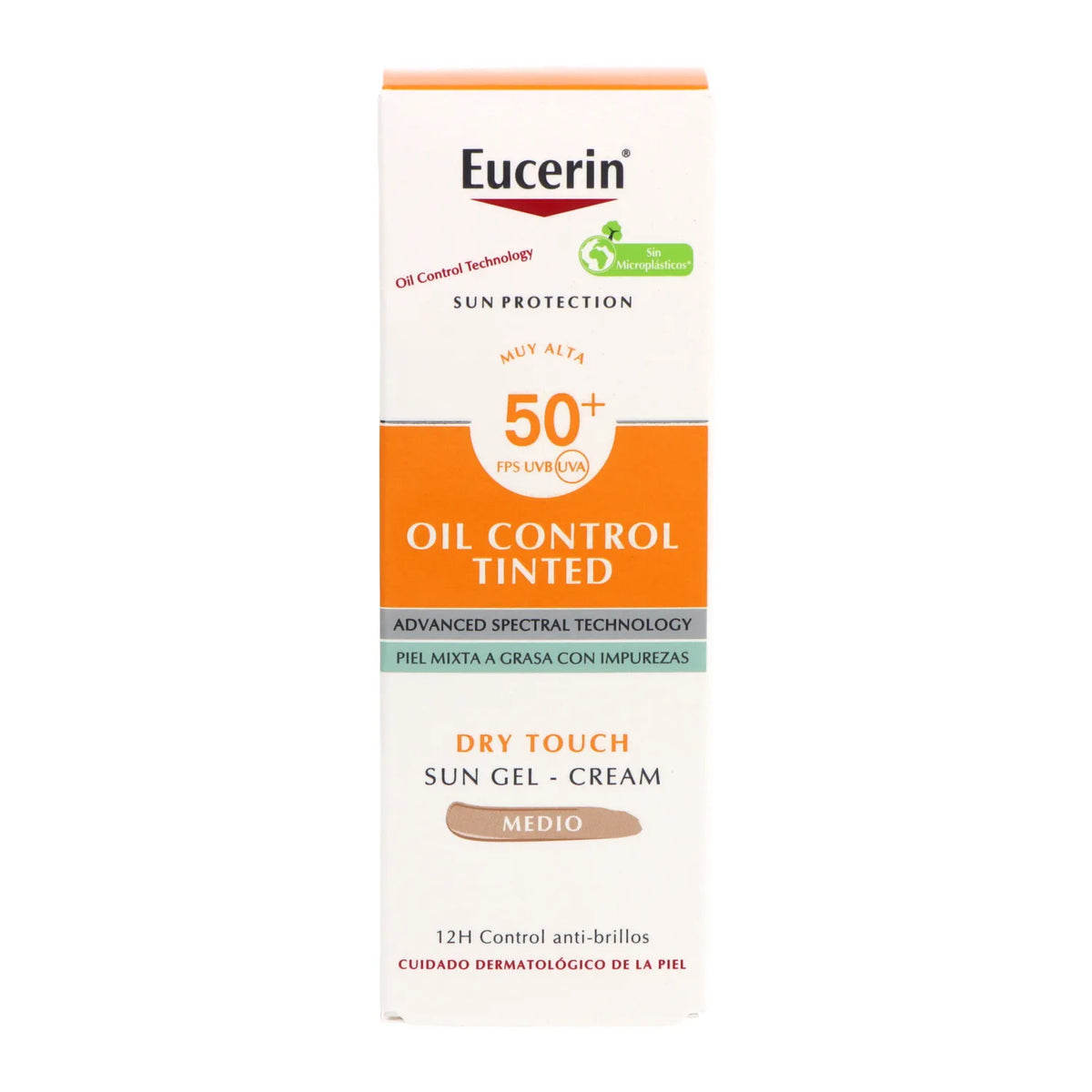 Eucerin Oil Control Tinted Gelcream Dry Touch Medio 50ml