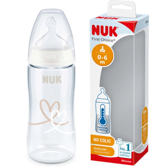 NUK FIRST CHOICE BIBERON 6-18 M TL SILICONE 300 ML