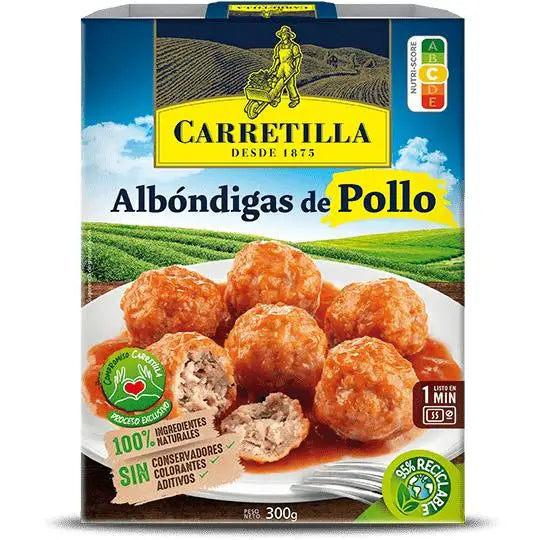 Polpette di pollo al pomodoro 10 unità da 300 g Piatti pronti, ingredienti naturali al 100%, senza conservanti, senza colori e senza additivi