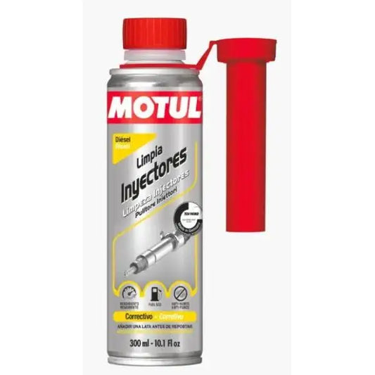 MOTUL DETERGENTE PER INIETTORI DIESEL 
 Detergente per iniettori diesel e sistema di alimentazione diesel 
 Additivo ad azione immediata da aggiungere al gasolio 
 Contenitore da 300 ml