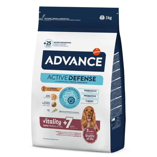 Advance Cibo per Cani di Taglia Media e Senior al Pollo e Riso (Cani, Cibo, Alimentazione) - 12 Kg