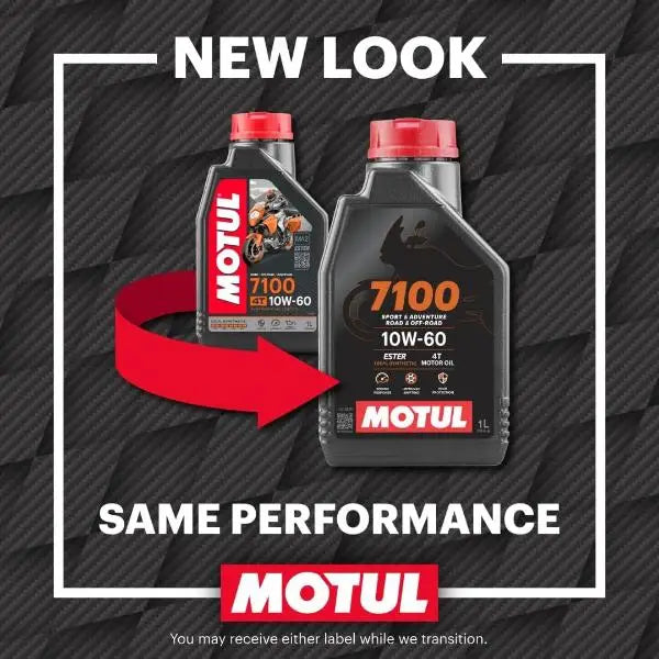 Motul 7100 10W-60 4T 
 Lubrificante per moto ad alte prestazioni. 100% Sintetico - Esteri. 
 Contenitore da 4 litri.