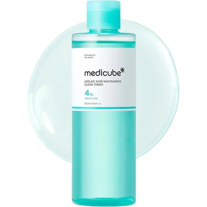 medicube Tonico Chiarificante con Acido Azelaico e Niacinamide | Tonico Purificante con 4% di Acido Azelaico e 2% di Niacinamide | Pori, Sebo e Rossore | Pelle Imperfetta | Cosmetici Coreani | 250ml