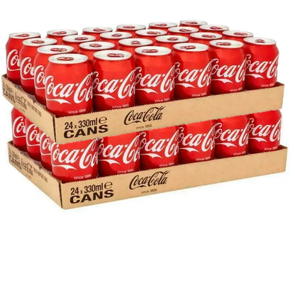48 lattine di SAPORE ORIGINALE COCA COCA / COCACOLA ZERO, 2 Scatole 24 unità possono 33cl / 330ml, Spedizione dalla Spagna