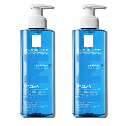 La Roche-Posay Effaclar +M Detergente Purificante Pacco Risparmio 2 unità 800 ml Detergente per Pelle Grassa