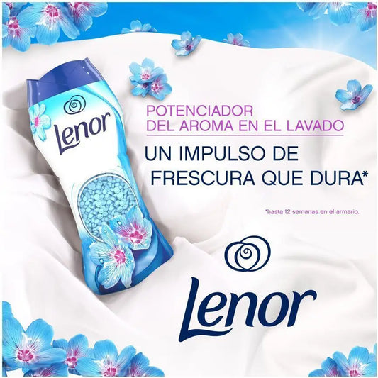 Confezione da 6 Lenor UNstoppables Perle Profumate per Vestiti, 96 Lavaggi (6 x 195g), Ammorbidente con Fragranza Freschezza di Primavera, Potenziatore di Freschezza