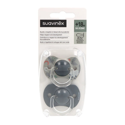Ciuccio fisiologico in silicone Suavinex Sx Pro +18m X2