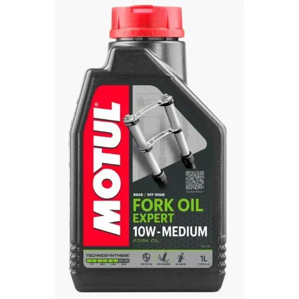 MOTUL FORK OIL EXPERT MEDIUM 10W 
 Fluido idraulico per tutti i tipi di forche telescopiche. 
 Tecnosintesi ® 
 Medio 
 Contenitore da 1 litro
