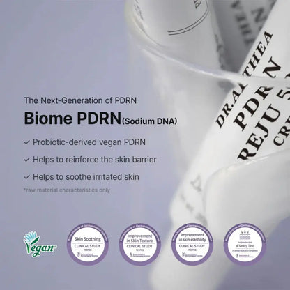 Dr. Althea PDRN Reju 5000 Cream 20 g | Crema leggera con 5000 ppm di PDRN, pantenolo, centella e triplo acido ialuronico per sollievo intensivo e tonicità
