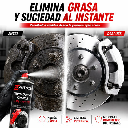 Spray Pulitore Freni 500 ml, Pulisce Freni e Frizione, Asciugatura Rapida Senza Residui, Sgrassatore di Alta Qualità per Auto e Moto - Zairom