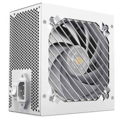Mars Gaming MPZE750SI, alimentatore ATX 750W, 10 anni di garanzia, argento 80 Plus, efficienza +87%, tecnologia AI2-RPM, DC-DC e SMD, PFC-Active, condensatori giapponesi Toshin Kyogo 105o, sorgente PC bianca