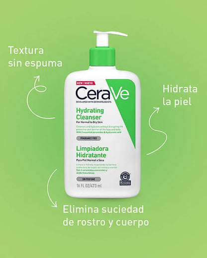 Cerave Detergente idratante per pelle normale a secca 473 ml