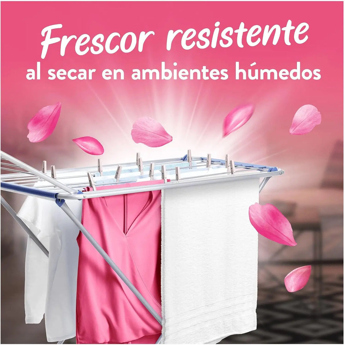 Lenor Freschezza Alpina o Freschezza Fiori Selvatici Resistente all'Essiccazione in Ambienti Umidi o Sole Intenso 8x700ml