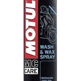 MOTUL MC CARE E9 SPRAY LAVAGGIO E CERA 
 Lavanderia a secco esterna 
 Pulisce e lucida plastica e vernici 
 Spray 
 Contenitore da 400 ml