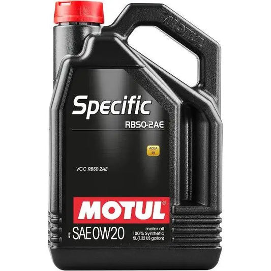 MOTUL SPECIFIC RBS0-2AE 0W-20. 
 Olio motore per benzina e diesel - VOLVO 
 100% sintetico 
 Contenitore da 5 litri.