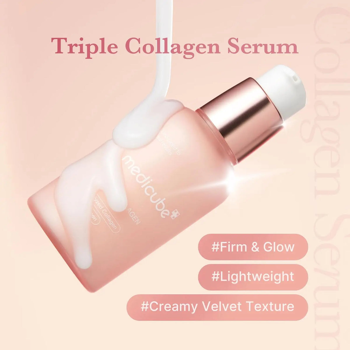 Medicube triple collagen serum 4.0 – triple collagen serum with niacinamide, moisturizing and firming