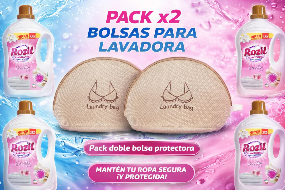 Rozil Ammorbidente Rosa 125 Dosi + Confezione da 2 Sacchetti per Lavatrice - KARAWAN