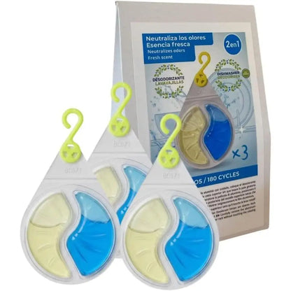 Deodorante per lavastoviglie 2 in 1 |   Eliminatore di odori e neutralizzatore di odori |   Fragranza fresca |   Non lascia odore sulle stoviglie |   Lavastoviglie anti-odore |   rimuove i cattivi odori