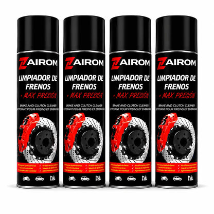Spray Pulitore Freni 500 ml, Pulisce Freni e Frizione, Asciugatura Rapida Senza Residui, Sgrassatore di Alta Qualità per Auto e Moto - Zairom