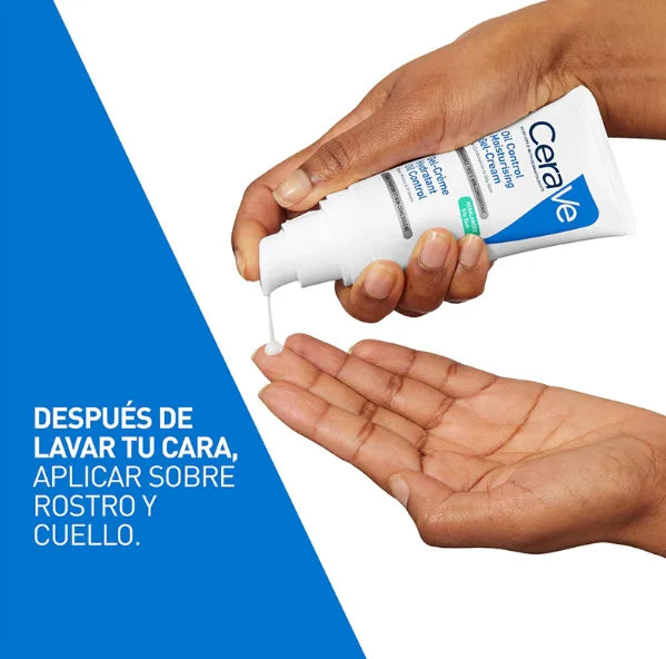 CeraVe Oil Control Gel-Crema Idratante 52 ml - Lozione Viso Opacizzante per Pelle Mista a Grassa con 3 Ceramidi Essenziali