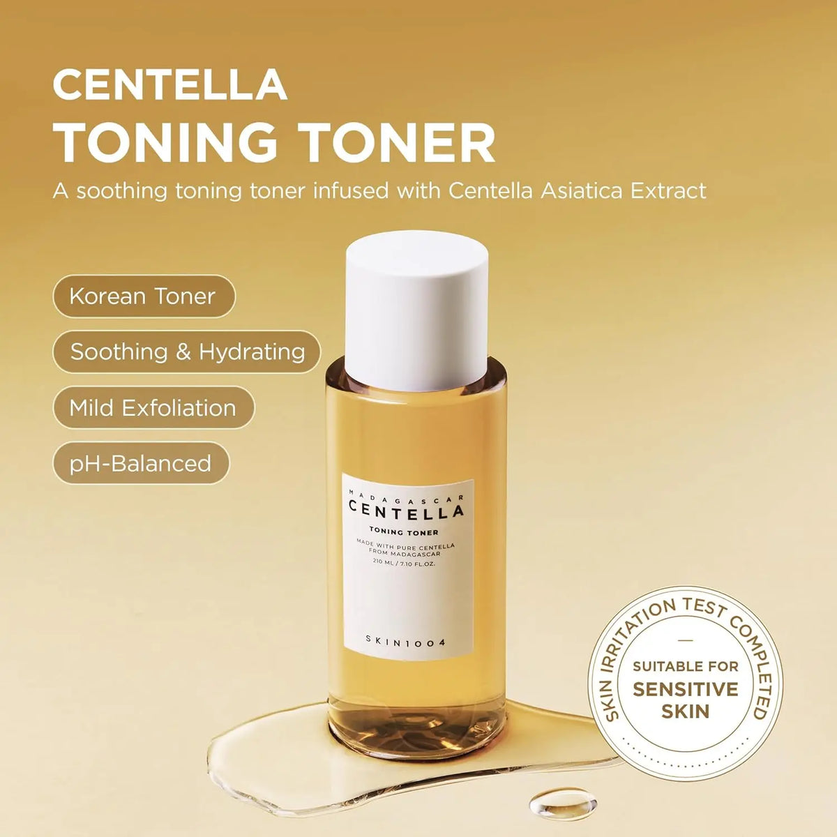 SKIN1004 Madagascar Centella Tonico Tonificante 210ml | Tonico Viso Coreano Lenitivo e Idratante per Pelle Sensibile