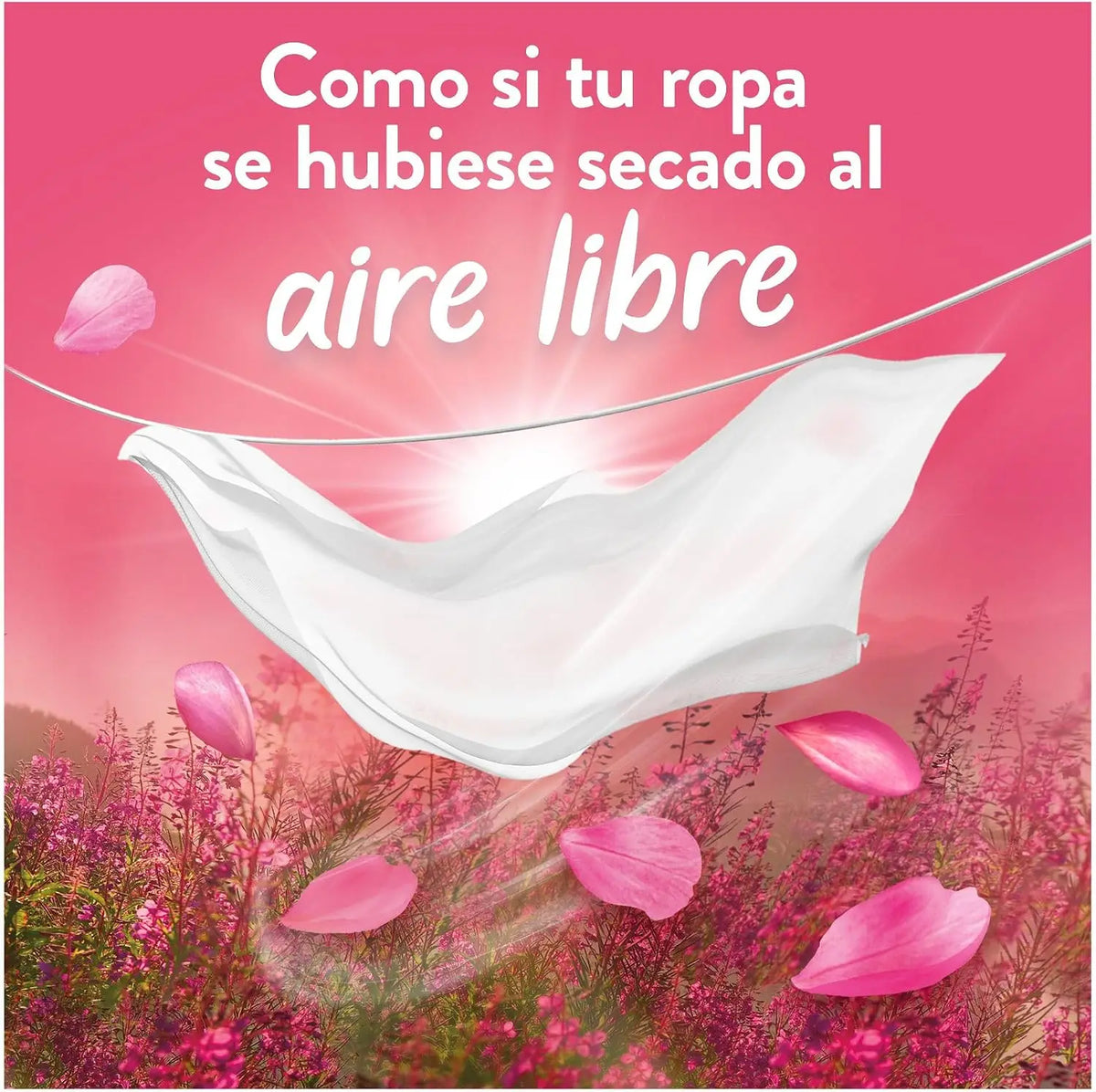 Lenor Freschezza Alpina o Freschezza Fiori Selvatici Resistente all'Essiccazione in Ambienti Umidi o Sole Intenso 8x700ml