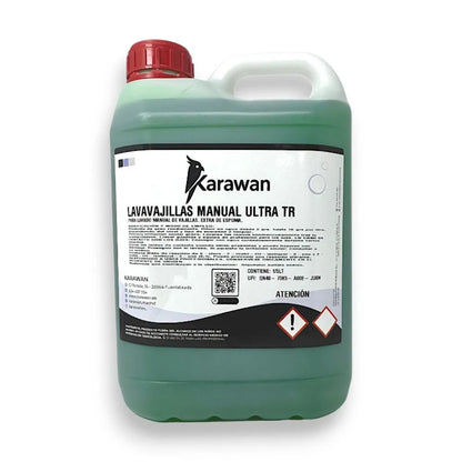 Ultra TR Detergente per Lavastoviglie Potere Sgrassante, Uso Professionale e Domestico 5 Litri + Regalo