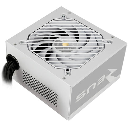 Mars Gaming MPZE750SI, alimentatore ATX 750W, 10 anni di garanzia, argento 80 Plus, efficienza +87%, tecnologia AI2-RPM, DC-DC e SMD, PFC-Active, condensatori giapponesi Toshin Kyogo 105o, sorgente PC bianca