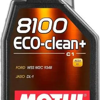 MOTUL 8100 ECO-CLEAN+ 5W-30 
 Olio lubrificante per motori a benzina e diesel Euro 4, 5 e 6 
 100% sintetico 
 Contenitore da 1 litro.
