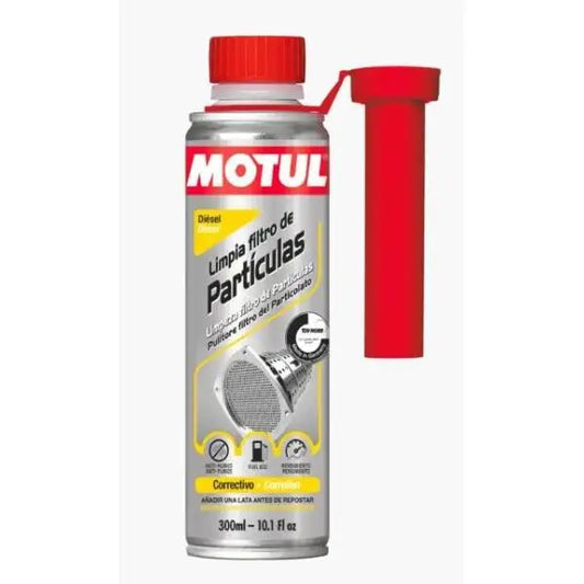 FILTRI A PARTICOLARE MOTUL CLEAN 
 Detergente per filtro antiparticolato diesel 
 Additivo da aggiungere al gasolio 
 Contenitore da 300 ml