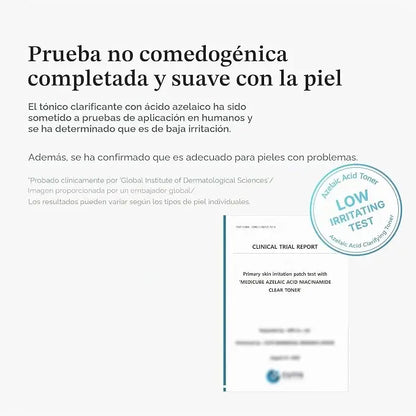 medicube Tonico Chiarificante con Acido Azelaico e Niacinamide | Tonico Purificante con 4% di Acido Azelaico e 2% di Niacinamide | Pori, Sebo e Rossore | Pelle Imperfetta | Cosmetici Coreani | 250ml